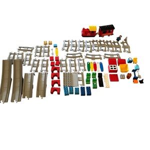 LEGO Duplo steam train with bridge and tracks expansion 10874 10872 retired set